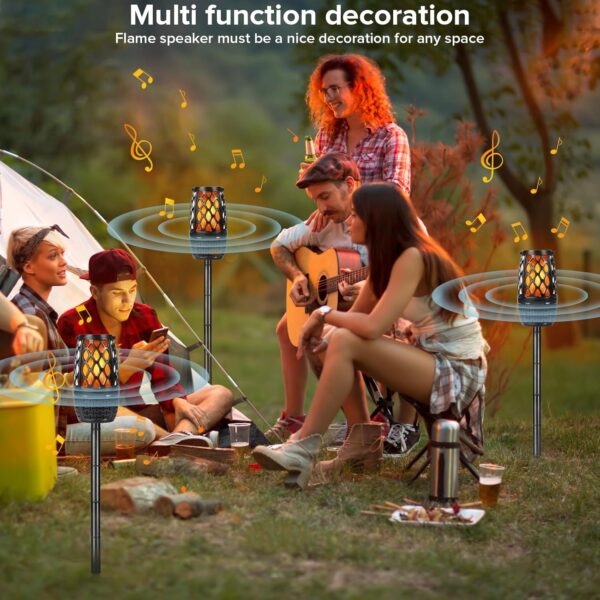 Outdoor LED Flame Speaker