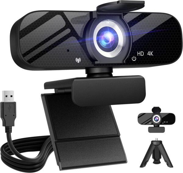 4K Webcam with Tripod